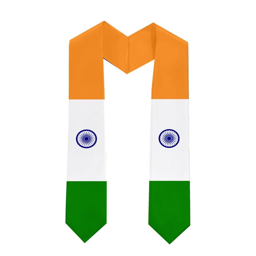 6452 Class of 2025 India Flag Graduation Stole Celebrate Your Academic